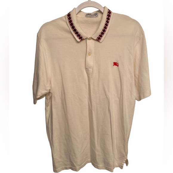 SOLD  Vintage Burberry’s White Polo - Picture 1 of 7